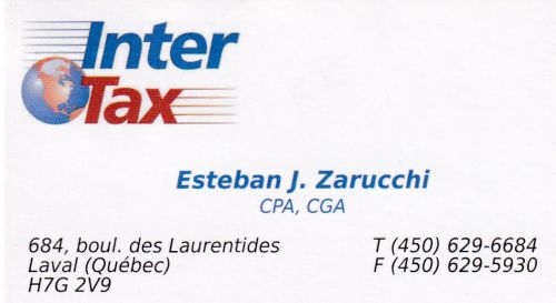 Intertax - Esteban J. Zarucchi à Laval